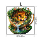 Enchanted Forest Fox Wooden Jigsaw Puzzle - Irregular Wildlife Art Puzzle for Adults
