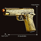 M1911 Engraved Pattern Soft Bullet Pistol Gun - Shell Throwing Blowback Blaster