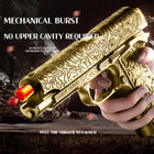 M1911 Engraved Pattern Soft Bullet Pistol Gun - Shell Throwing Blowback Blaster