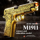 Engraved M1911 Toy Gun | Upgraded Continuous Fire Pistol | Toylvia