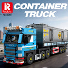 Container Truck Building Blocks Set - 992pcs European Heavy Duty Trailer