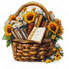 Sunflower Book Basket Wooden Puzzle Animal Pieces Floral Decor