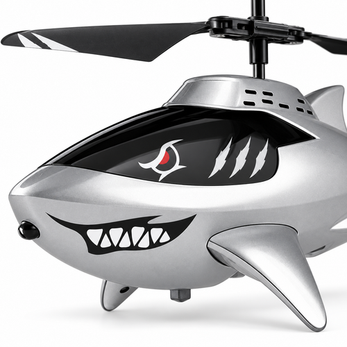 RC Shark Helicopter 2-in-1 Jet Altitude Hold 2 Battery - alternate view