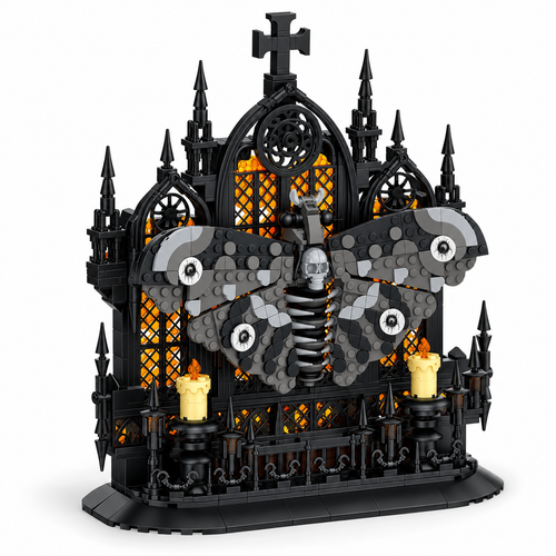 Gothic Death Head Moth Building Blocks Set 755PCS - alternate view