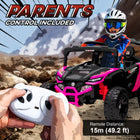 12V Kids Ride-On Pink UTV | Battery Powered Electric Truck | ToyIvia