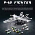 F-18 Strike Fighter Building Set | 1387PCS Military Jet Model | Toylvia