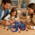 Colorful Octopus Wooden Puzzle – 200 Whimsy Pieces