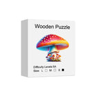 Fly Agaric Mushroom Wooden Jigsaw Puzzle Unique Shaped Pieces Fantasy Forest Art