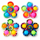 Fidget Spinner Toys 4 Pc Simple Popping Toy Pack Bubble Sensory — As picture — white studio