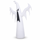 6FT Floating White Ghost Halloween Inflatable Yard Decor viewed three-quarter left on white