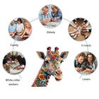 Flower Giraffe Wooden Jigsaw Puzzle - High-Difficulty Art Puzzle | Toylvia™