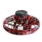 Flying Fidget Spinner UFO Drone Ball with Dynamic LED Lights - Red