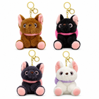 Fox Cats plush keychain set - four pieces