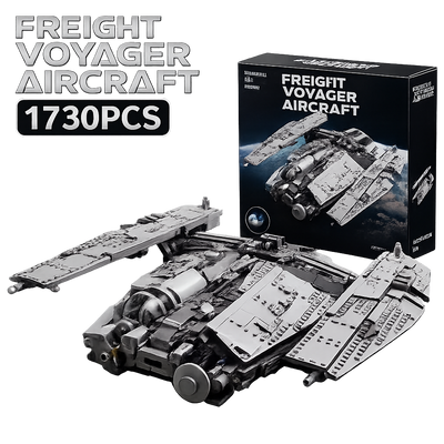 Space War Freight Voyager Spaceship Building Blocks Set – 1730PCS Military Sci-Fi Transport Aircraft Model for Adults
