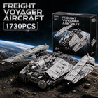 Space War Freight Voyager Spaceship Building Blocks Set – 1730PCS Military Sci-Fi Transport Aircraft Model for Adults