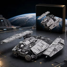 Space War Freight Voyager Spaceship Building Blocks Set – 1730PCS Military Sci-Fi Transport Aircraft Model for Adults