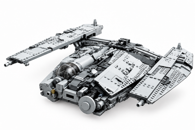 Space War Freight Voyager Spaceship Building Blocks Set – 1730PCS Military Sci-Fi Transport Aircraft Model for Adults