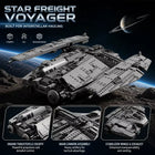 Space War Freight Voyager Spaceship Building Blocks Set – 1730PCS Military Sci-Fi Transport Aircraft Model for Adults