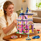 Pinkspire Estate House Building Set | 1815PCS Villa with Lights | ToyIvia