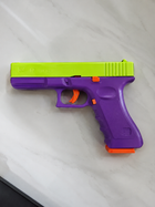 Toy G17 Pistol Soft Dart Blaster with Shell Ejection & Blowback