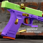 Toy G17 Pistol Soft Dart Blaster with Shell Ejection & Blowback