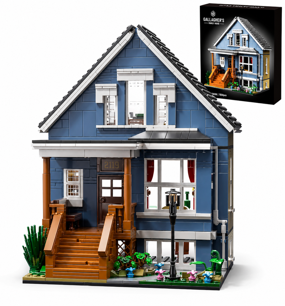 Gallagher House 1058PCS Building Blocks – Collectible House Model