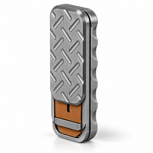 Zinc alloy EDC fidget slider studio featured angle