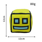 Geometry Dash Cube Plush | Square Game Pendant & Pillow | Toylvia