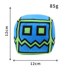 Geometry Dash Cube Plush | Square Game Pendant & Pillow | Toylvia