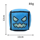 Geometry Dash Cube Plush | Square Game Pendant & Pillow | Toylvia