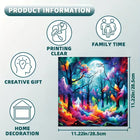 Mystical Ghost Forest Wooden Jigsaw Puzzle Fantasy Animal Shaped Art Puzzle