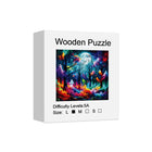 Mystical Ghost Forest Wooden Jigsaw Puzzle Fantasy Animal Shaped Art Puzzle
