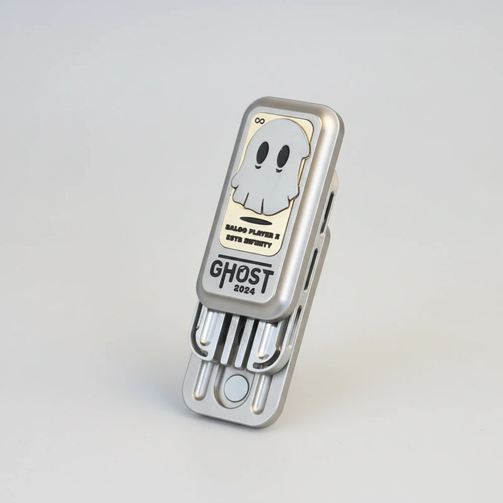Ghost Tuning Fork Fidget Slider Stainless Steel EDC Desk Toy