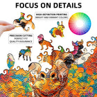 Giraffe Floral Art Jigsaw Puzzle for Adults - Premium Wildlife Animal Puzzle