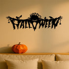 Gothic Halloween Metal Wall Art Decor Iron Haunted Plaque