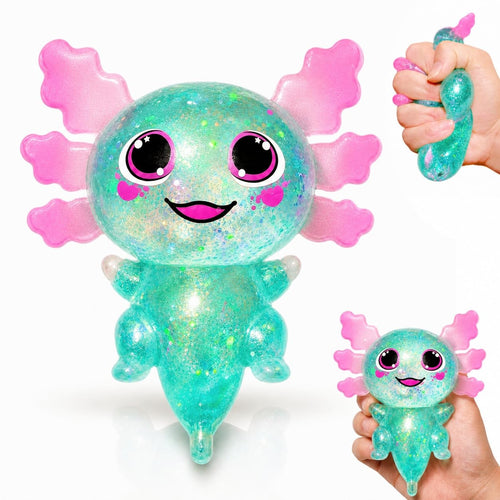 1Pcs Green Animal Miniature Novelty Toy,Glitter Fidget Ball Cute Animal Toy For Adults, Animal Party Favors