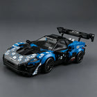 GTR EVO Supercar Blue Storm Building Blocks Race Car Model