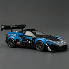 GTR EVO Supercar Blue Storm Building Blocks Race Car Model
