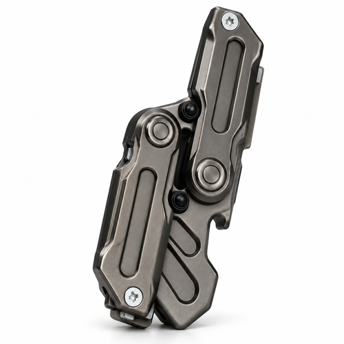 Multifunctional Metal Magnetic Fidget Coin Crowbar EDC Toy - alternate view