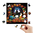 Halloween Pumpkin Wooden Puzzle for Adults – Irregular Jigsaw