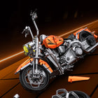 1:5 Scale Classic Motorcycle Cruiser Building Blocks 2392pcs