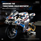 1000pcs Motorcycle Building Blocks Technical Ornament Set