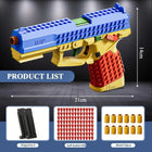USP DIY Assemble Building Block Toy Gun - Realistic Shell Ejection Soft Bullet Kit