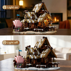 Icehorn Longhouse Building Blocks Kit - 1694pcs Medieval Viking Cabin