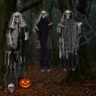 3-Pack Hanging Halloween Skeleton Ghost Grim Reaper Props