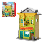 Happy Burger Shop Building Blocks | 1222PCS MOC Street View | Toylvia