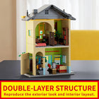 Happy Burger Shop Building Blocks | 1222PCS MOC Street View | Toylvia