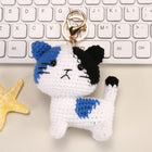 Crochet Animal Bag Charm—Handwoven Knitted Keychain for Car Keys