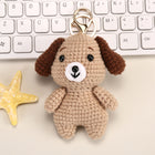 Crochet Animal Bag Charm—Handwoven Knitted Keychain for Car Keys
