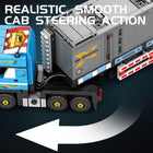 Container Truck Building Blocks Set - 992pcs European Heavy Duty Trailer